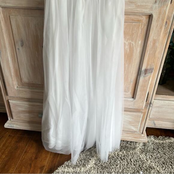 Azazie White Formal Dress Women’s Small NEW - Picture 4 of 10